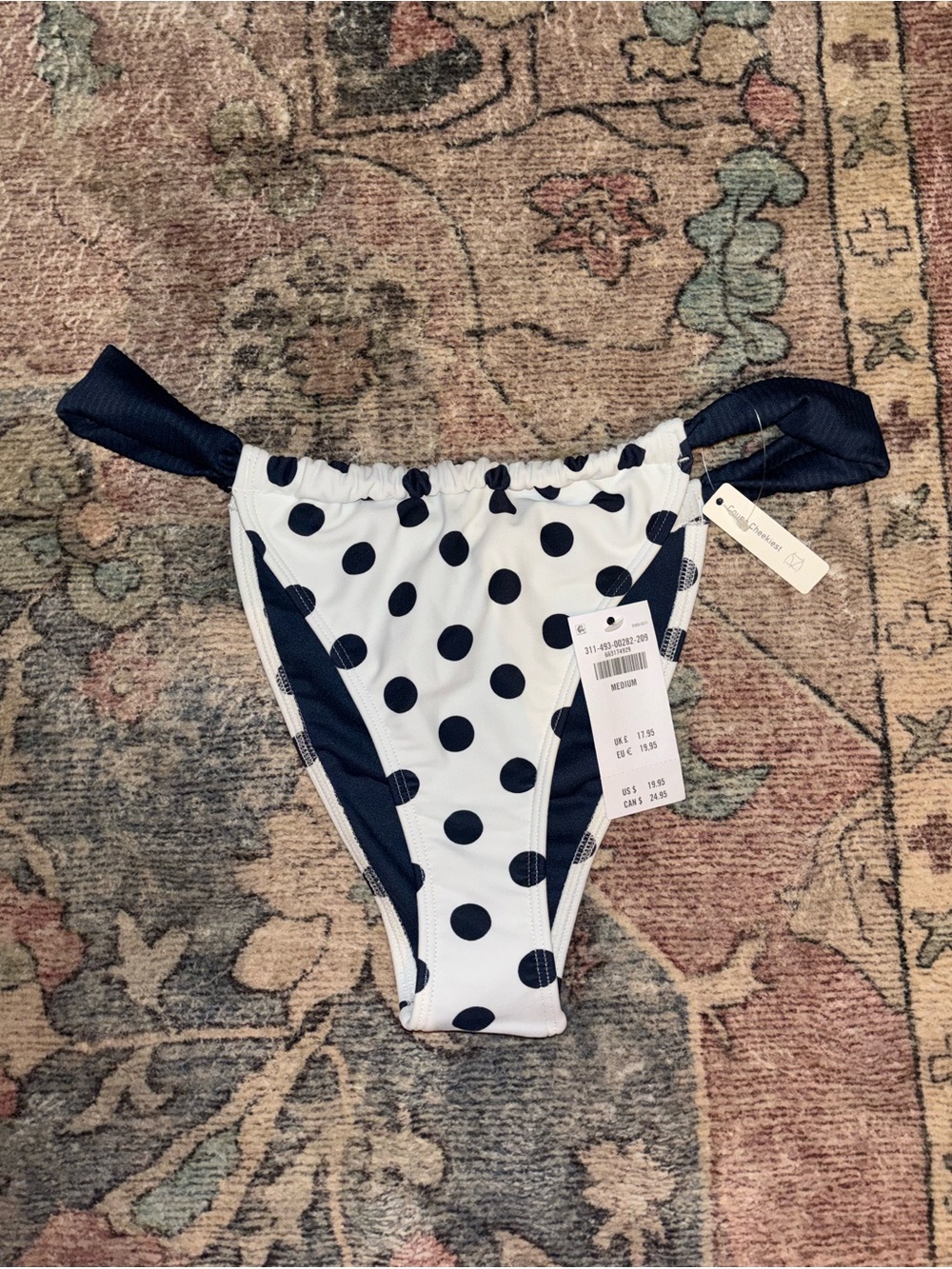 NWT Polka Dot Cheeky Bikini Bottoms